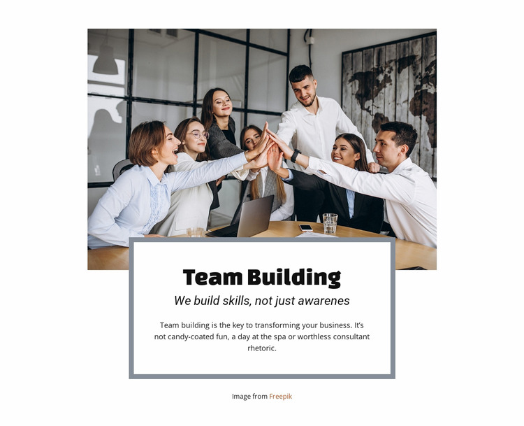 Team building services WordPress Website Builder