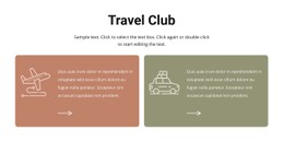 Travel Club Responsive CSS Template