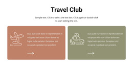 Travel Club - HTML Page Template