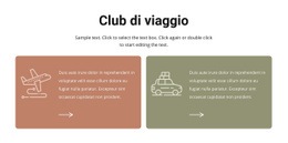 Club Di Viaggio: Modello Di Una Pagina Per Qualsiasi Dispositivo