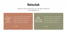 Reisclub - Eenvoudig Website-Ontwerp