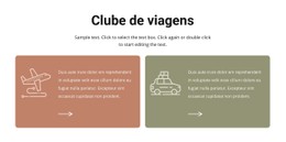 Clube De Viagens Modelo CSS Responsivo