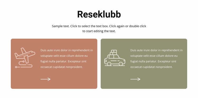 Reseklubb CSS -mall