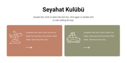 Seyahat Kulübü Duyarlı CSS Şablonu