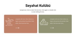 Seyahat Kulübü - Herhangi Bir Cihaz Için Bir Sayfa Şablonu