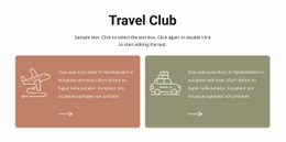 Exclusive Web Page Design For Travel Club