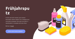 Frühjahrsputz - Zielseitenvorlage