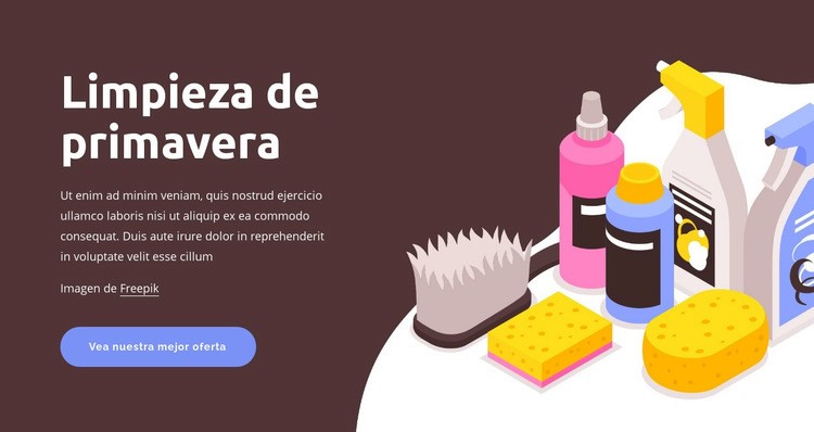 Limpieza de primavera Creador de sitios web HTML