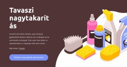Többcélú Webhelytervezés Tavaszi Nagytakarítás Számára