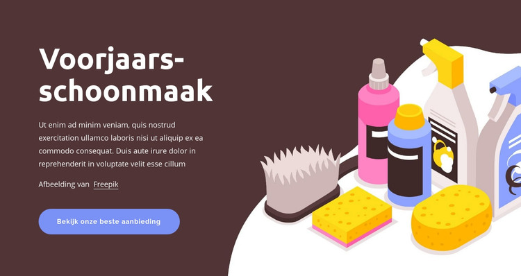 Voorjaars-schoonmaak HTML-sjabloon