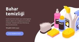 Bahar Temizliği CSS ızgara Şablonu