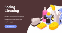 Spring Cleaning Web Page Design