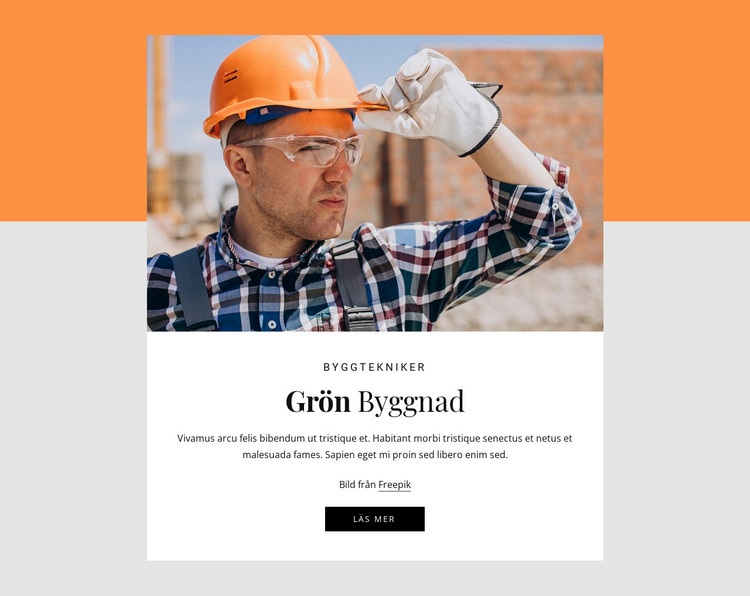 Grön byggnad WordPress -tema