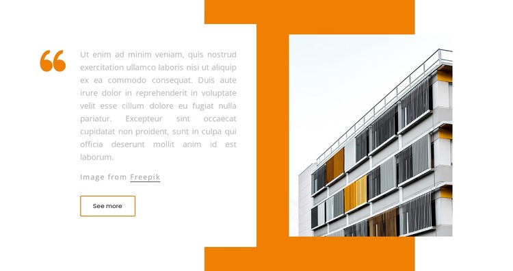 Building quote CSS Template