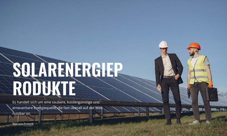 Solar energy products Joomla Vorlage