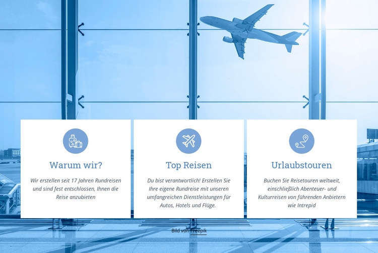 Wochenendtouren und Urlaub Website Builder-Vorlagen