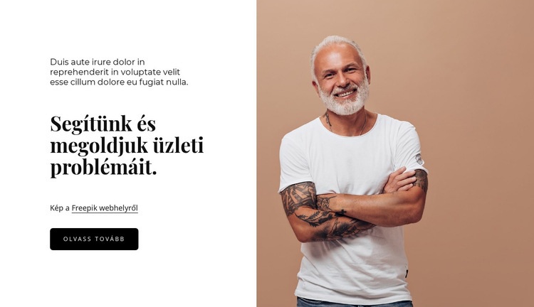 Problémamegoldás Weboldal sablon