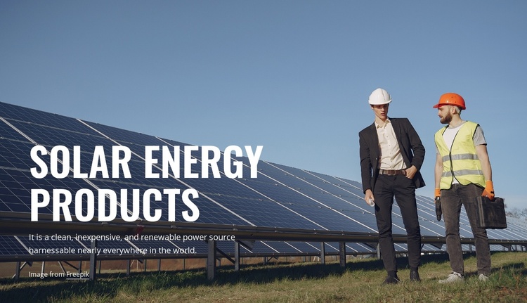 Solar energy products Joomla Template