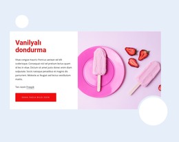 Vanilyalı Dondurma - HTML Şablonunun Indirildiği Site