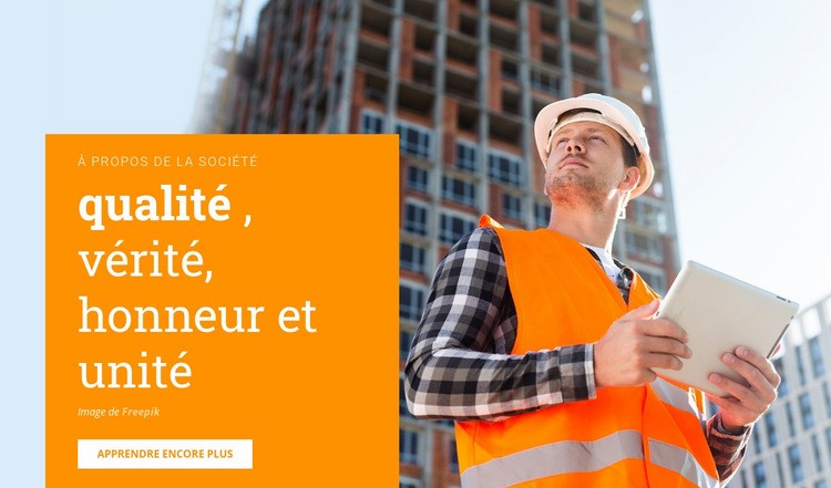 Concepts de construction Modèle HTML5