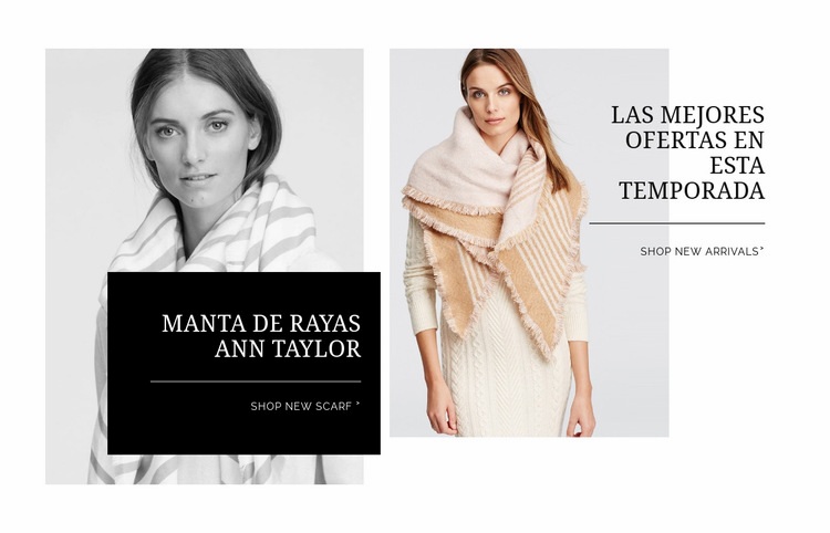 Chaquetas de moda Plantilla HTML5