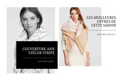 Superbe Page De Destination Pour Vestes Tendance