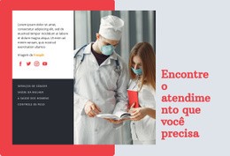Página De Destino Premium Para Médico De Saúde E Medicina