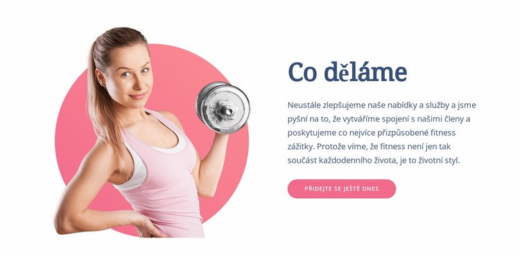 Funkční fitness cvičení Šablona HTML