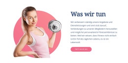 Website-Design Für Funktionelle Fitnessübungen