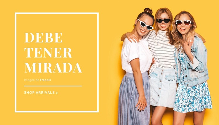 Ideas de ropa de verano Plantillas de creación de sitios web