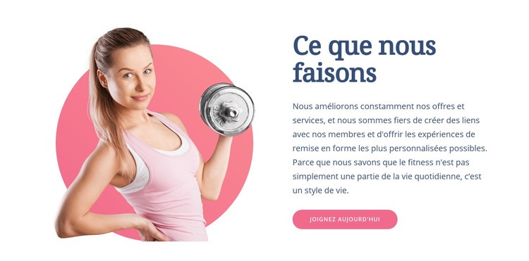 Exercices de fitness fonctionnels Modèles de constructeur de sites Web