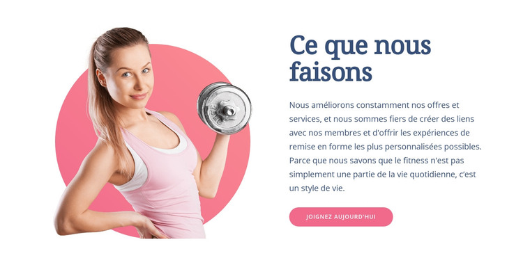 Exercices de fitness fonctionnels Modèle HTML