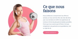 Modèle HTML5 Polyvalent Pour Exercices De Fitness Fonctionnels