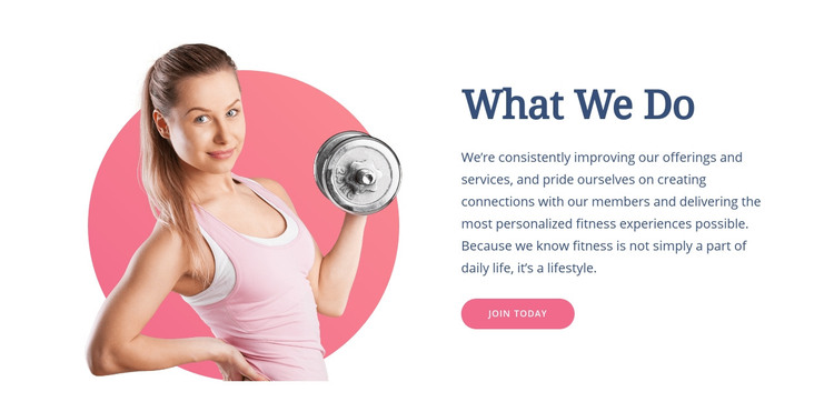 Functional fitness exercises Homepage Design