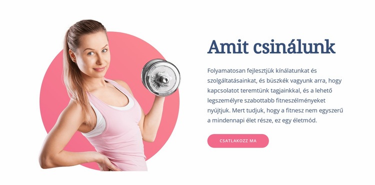 Funkcionális fitnesz gyakorlatok CSS sablon