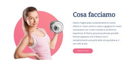 Progettazione Del Sito Web Per Esercizi Di Fitness Funzionale