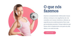 Exercícios De Aptidão Funcional – Site Responsivo