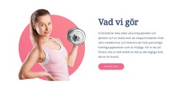 Funktionella Fitnessövningar Css-Mall Gratis Nedladdning