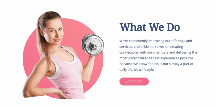 Functional fitness exercises Website Builder Templates