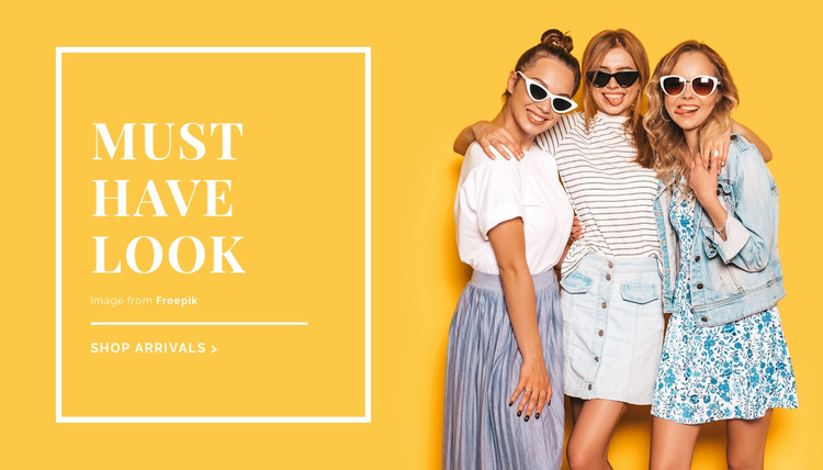 Summer outfit ideas Website Template
