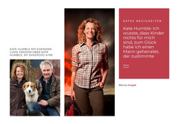 Kate Humble Liebt Wild Lebende Tiere HTML-Vorlage