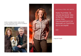 Kate Humble Aime La Faune – Modèle De Site Web Mobile