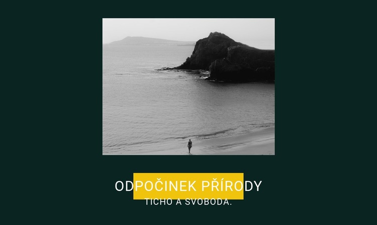 Ticho a svoboda Webový design