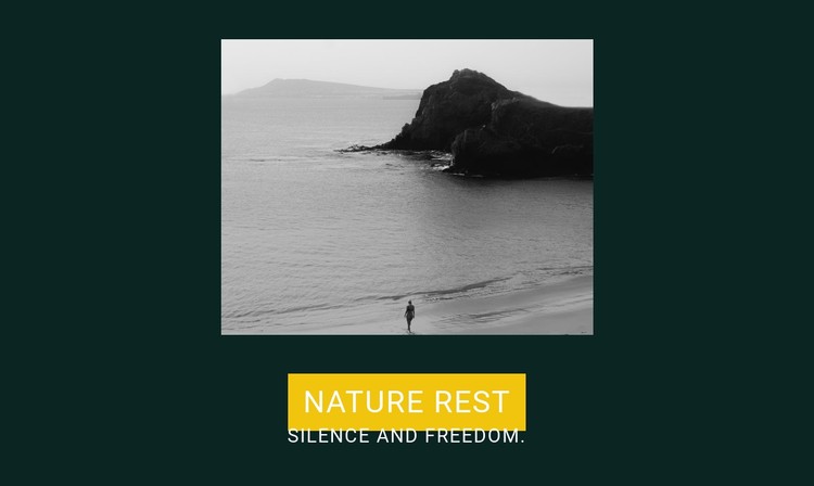 Silence and freedom CSS Template