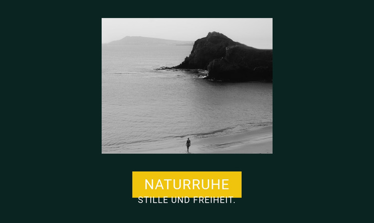 Stille und Freiheit HTML-Vorlage