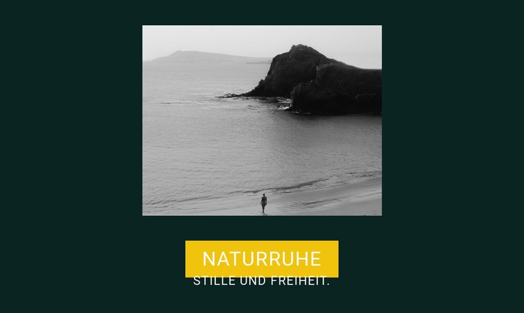 Stille und Freiheit HTML5-Vorlage