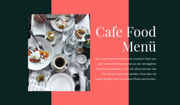 CSS-Vorlage Für Cafe Essen Menü