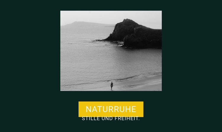 Stille und Freiheit Landing Page