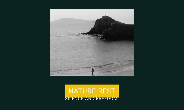Silence and freedom Elementor Template Alternative