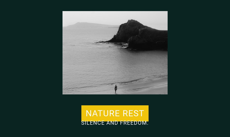 Silence and freedom Homepage Design